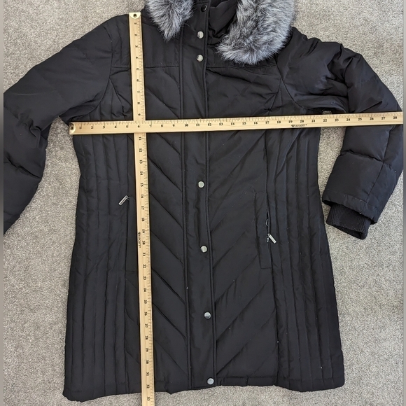 LAURA Women's Down Feather Black Winter Jacket Size Large - Picture 9 of 11